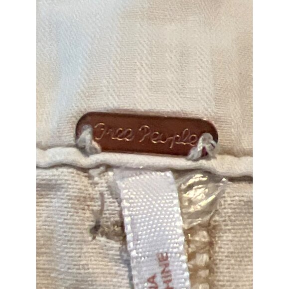 Free People Sunday Skies Ankle Cropped Jean‎ Wide leg  high rise Pants 12 - Picture 4 of 10